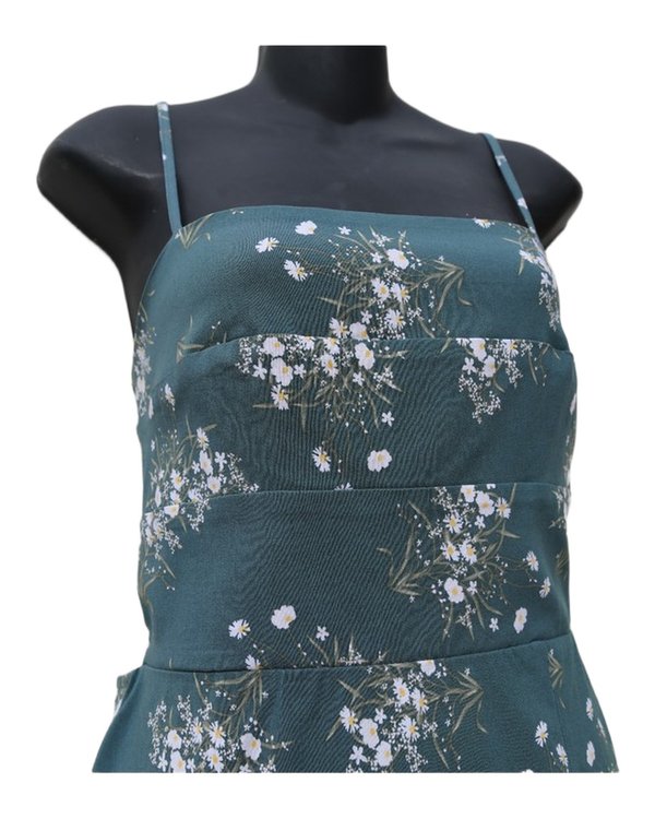 Vestido Midi Verde Floral Trixxi PF1A2966 - vista alternativa