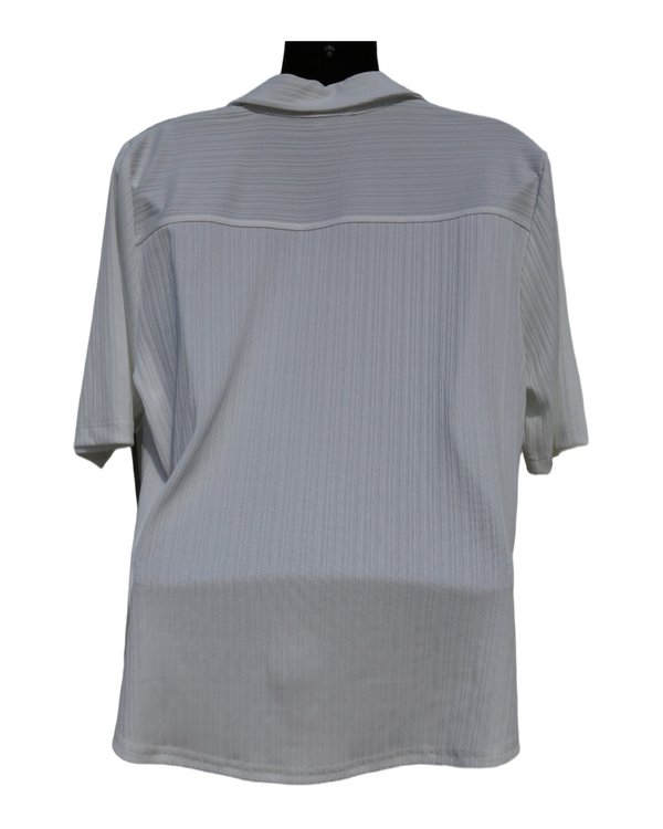 Blusa Polo Texturizada Blanca Modern Works PF1A3177 - vista alternativa