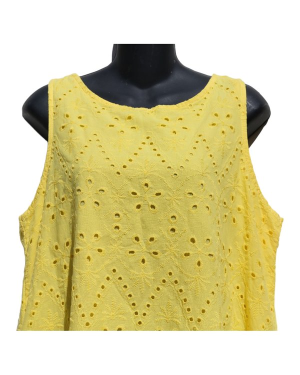 Vestido Amarillo Eyelet Valentina Naldi PF1A3151 - vista alternativa