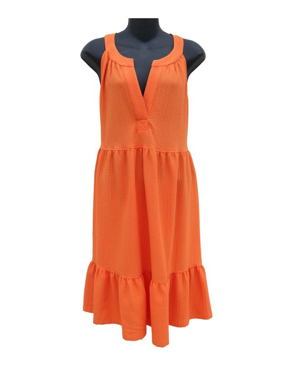 Vestido Naranja Texturizado Calvin Klein PF1A3088