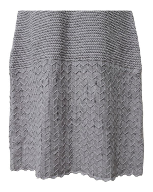 Vestido Tejido Gris C&C california PF1A3013 - vista alternativa