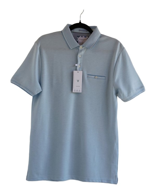 Playera Polo Azul Denim & flower Ricky Singh PF1A2914