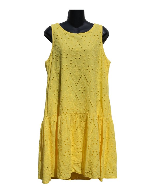 Vestido Amarillo Eyelet Valentina Naldi PF1A3151