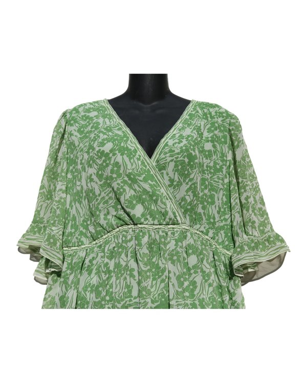 Vestido Floral Verde Wrap MAX STUDIO PF1A3198 - vista alternativa