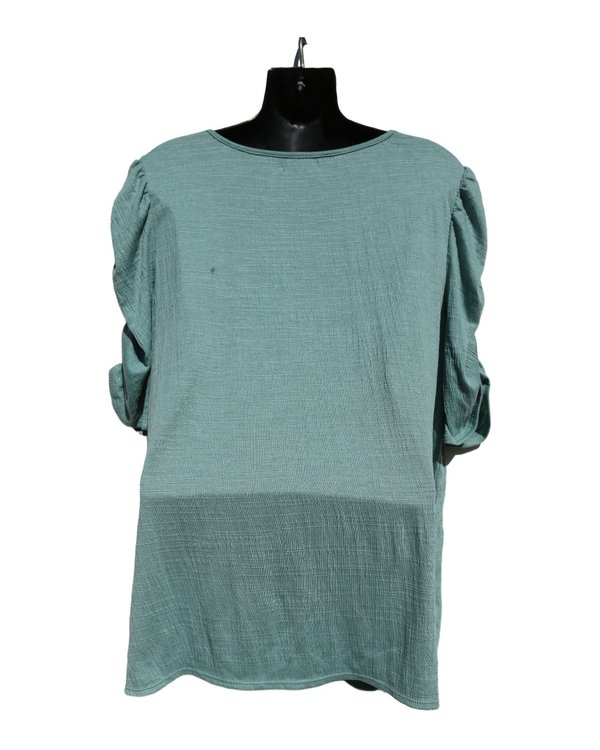 Blusa Mangas Abullonadas Verde Max Studio PF1A3172 - vista alternativa