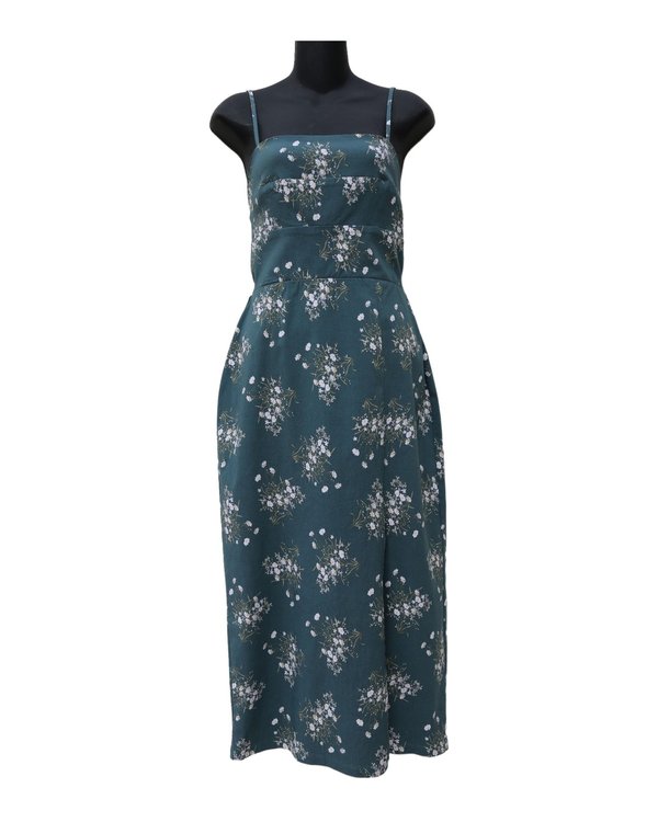 Vestido Midi Verde Floral Trixxi PF1A2966