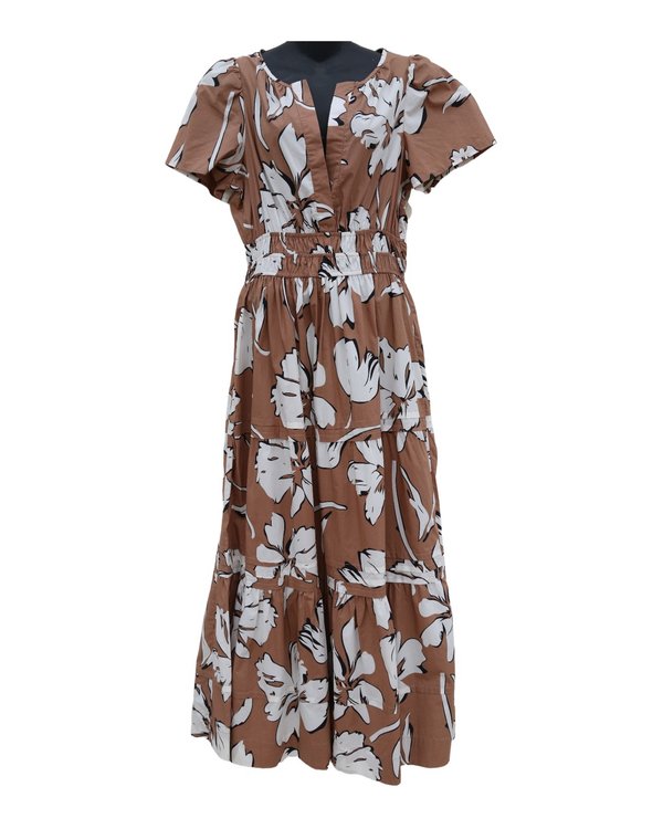 Vestido Midi Floral Cynthia Rowley PF1A3112