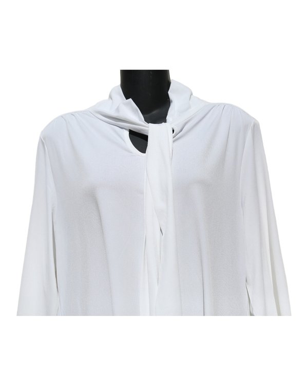 Blusa Lazo Cuello Blanca Tahari PF1A3225 - vista alternativa